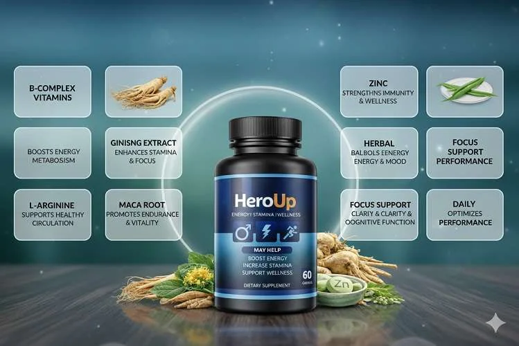 HeroUP  Male Vitality Support Supplement